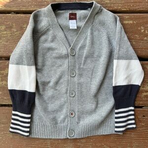 Tea Collection Light Gray Knit Cardigan